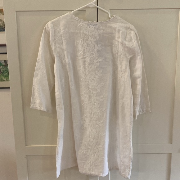 April Cornell White Angel Linen Tunic NWT - Picture 4 of 10